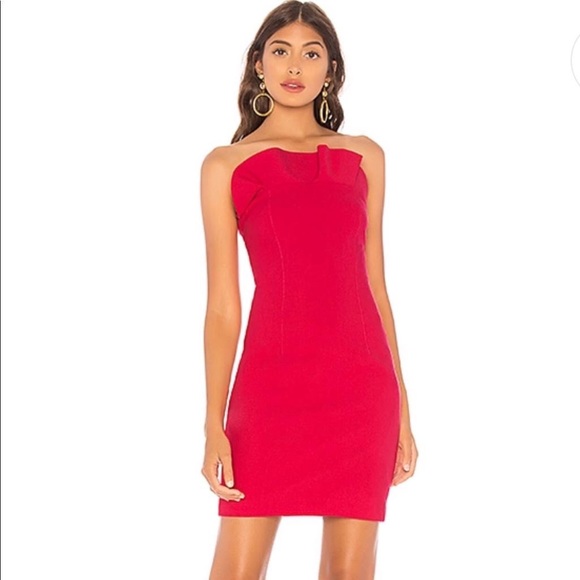 CINQ A SEPT red ruffle Dress - Picture 1 of 8